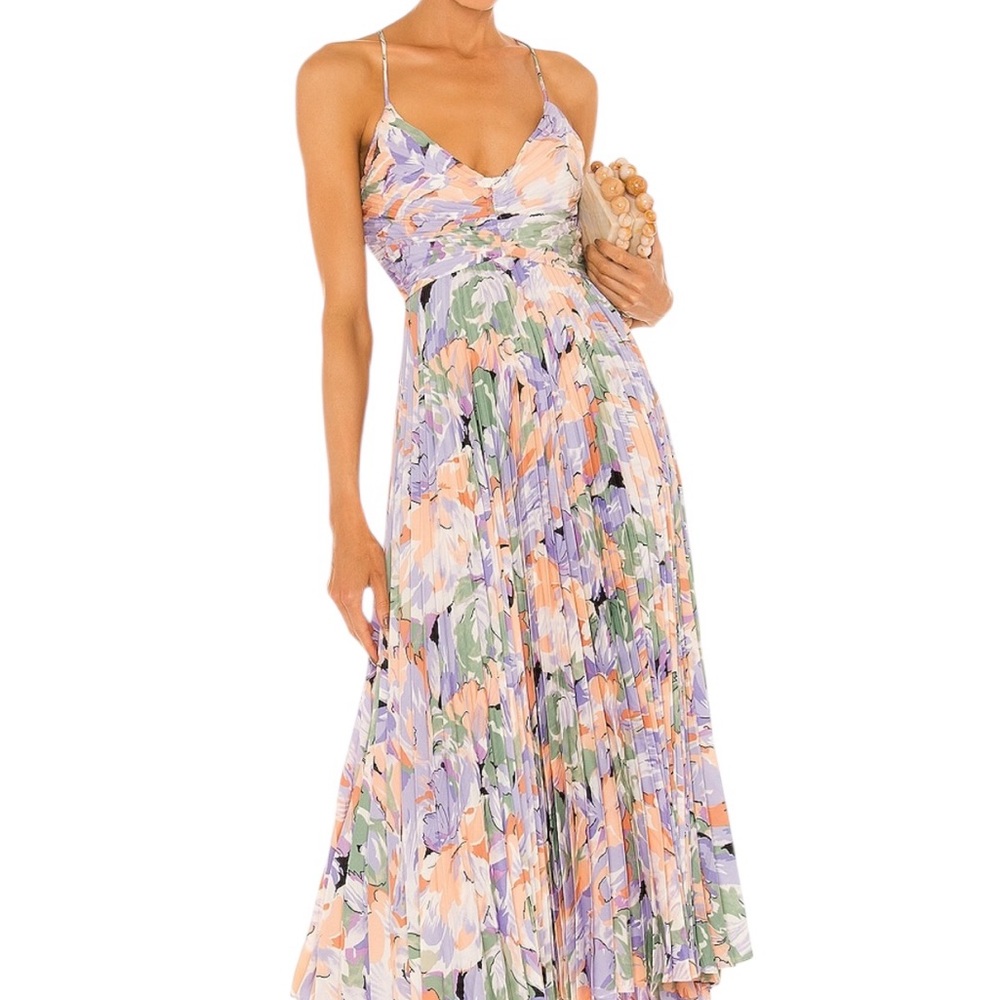 ASTR - Blythe maxi dress in Coral Multi